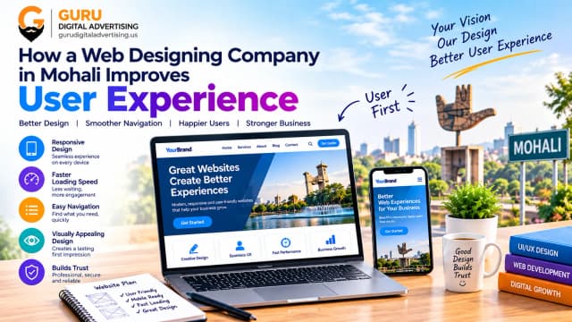 How a Web Designing Company in Mohali Improves User Experience