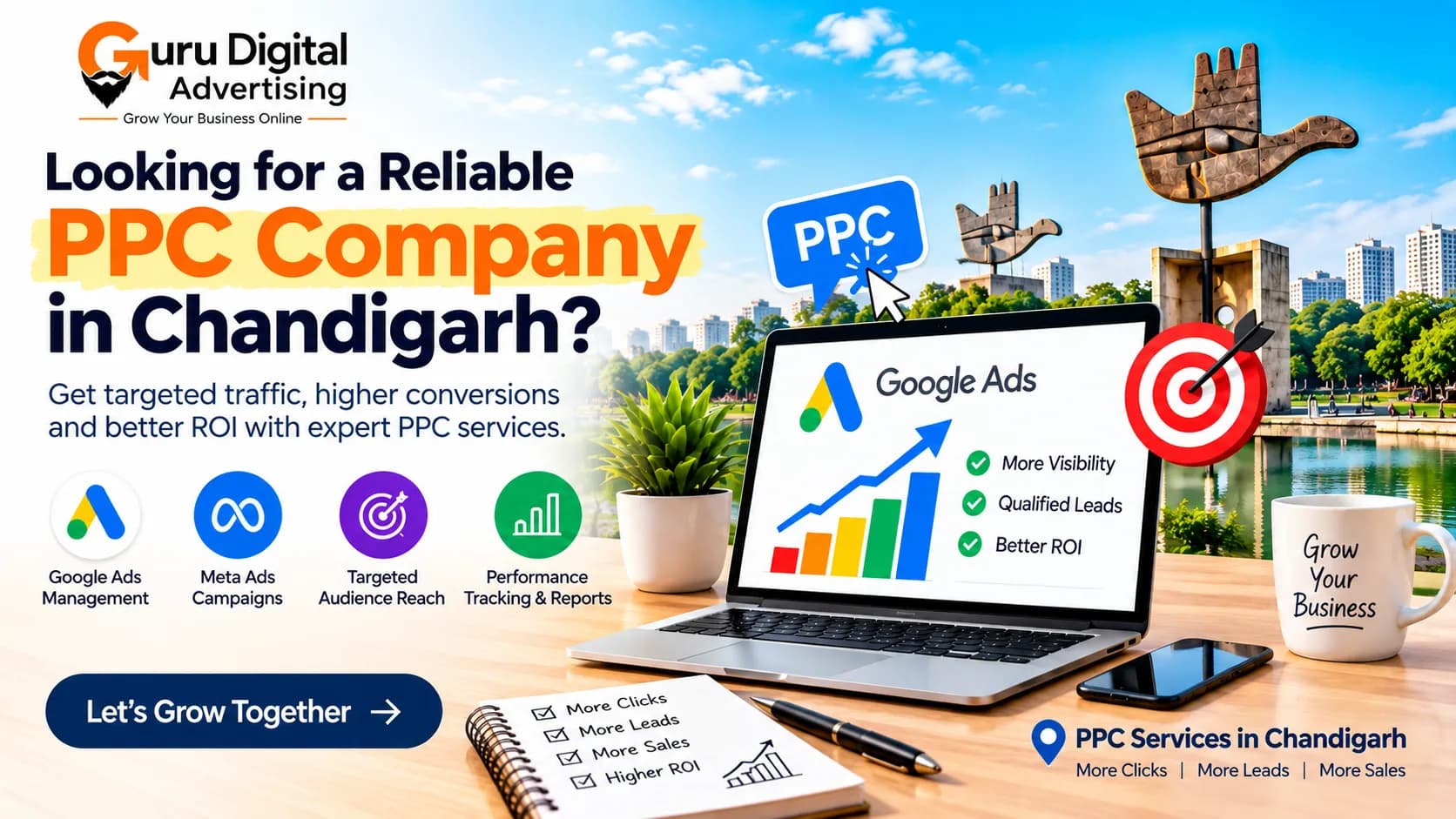 PPC company in Chandigarh helping businesses drive targeted traffic and generate leads