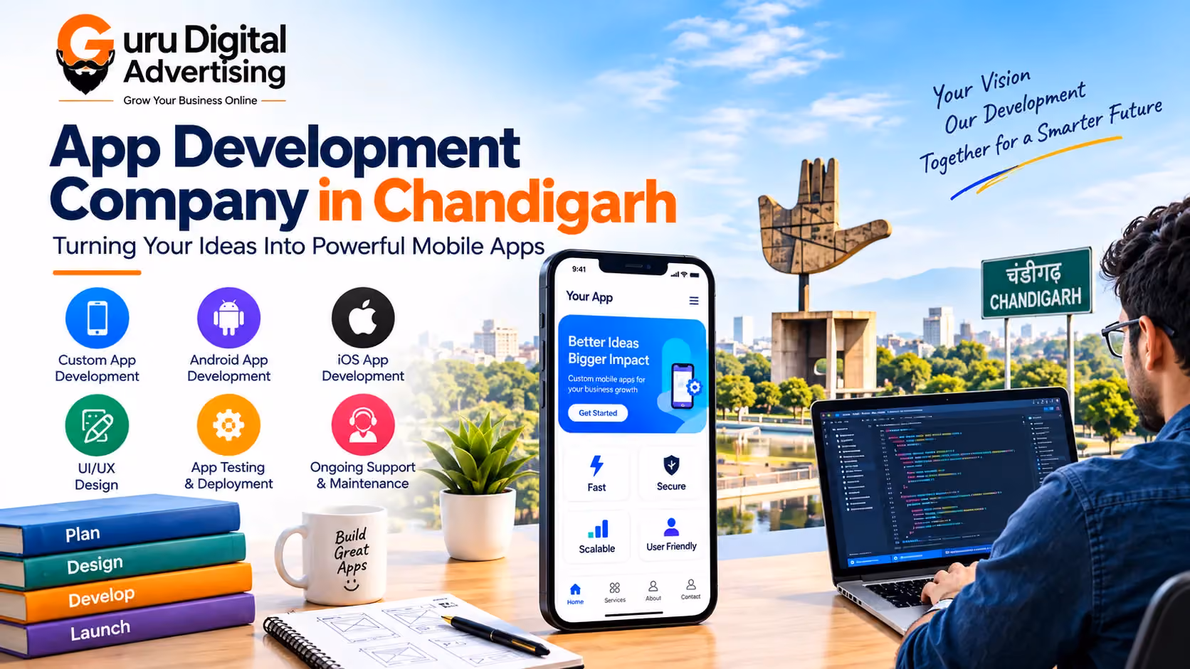 App development company in Chandigarh building secure and user-friendly mobile applications